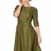 Banned Cheeky Check 40's Swing Dress Khaki Green -Smashed Lemons shop banned DR16220 cheeky check dress kaki 4 8b6639fb d6a5 4e95 99ca 1071e444fc00 1024x1024