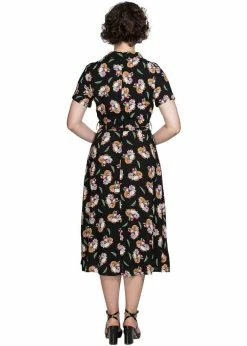 Banned Fruit Days 40's Dress Black -Smashed Lemons shop banned DR16254 fruit days dress blk 39 1 806fde0c 09ea 4e24 ba5b 8a186b6fddad 1024x1024