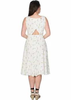 Banned Spring Sprig 60's Dress Cream -Smashed Lemons shop banned DR16299 spring sprig dress crm 1 1024x1024