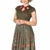Banned Winter Leaves 50's Swing Dress Green -Smashed Lemons shop banned DR16405 winter leaves dress grn 6 b6d2978d 8034 4fa0 aaad 1a0dda6940ec 1024x1024