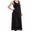 Banned Circle Flock 70's Maxi Dress Black -Smashed Lemons shop banned DR16456 circle flock dress blk 0 1024x1024
