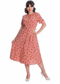 Banned Cherry Amore 40's Swing Dress Red