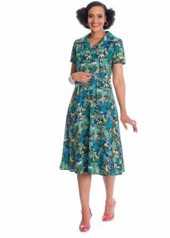 Banned Forest 50's Swing Dress Blue