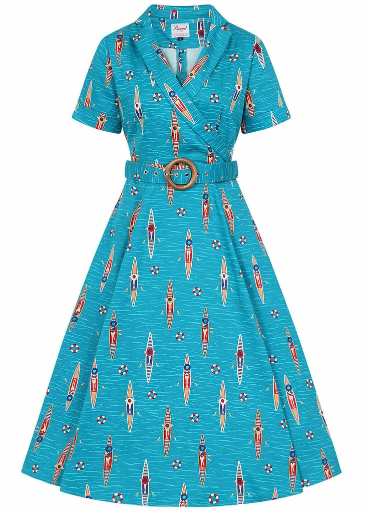 Banned Regatta Girl 50's Swing Dress Blue 3 Banned Regatta Girl 50's Swing Dress Blue