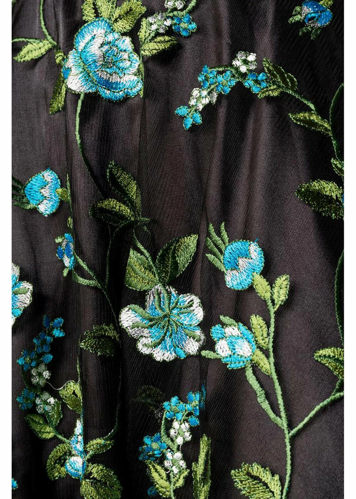 Belsira Lauren 50's Swing Dress Black Blue 5 Belsira Lauren 50's Swing Dress Black Blue - Image 3