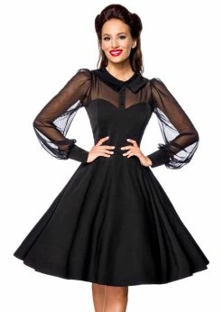 Belsira Fiona 50's Swing Dress Black