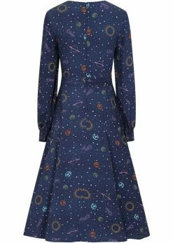 Bright & Beautiful Ashley Galaxy Dreamer 70's Maxi Dress Blue -Smashed Lemons shop bright beautiful BBAW210807A ashley galaxy dress blue 1 013df1fd 196a 47d2 aa53 6c23079ad874 1024x1024