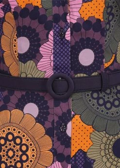 Bright & Beautiful Gracen Groovy Floral 60's Dress Multi 11 Bright & Beautiful Gracen Groovy Floral 60's Dress Multi -Smashed Lemons shop bright beautiful BBAW210813A gracen groovy dress mul 3 1024x1024