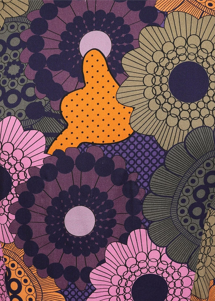 Bright & Beautiful Gracen Groovy Floral 60's Dress Multi 4 Bright & Beautiful Gracen Groovy Floral 60's Dress Multi - Image 2