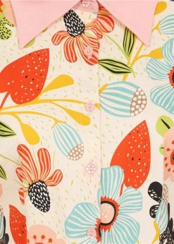 Bright & Beautiful Annabell Songbird Floral 60's Dress Multi -Smashed Lemons shop bright beautiful BBSS220812A annabell songbird dress mul 3 32dc67f5 d70f 4661 a08f d02b8527f8a9 1024x1024