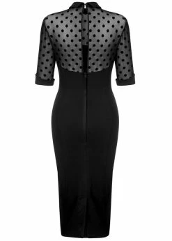 Collectif Wednesday 50's Pencil Dress Black -Smashed Lemons shop collectif AW160712A wednesday pencil dress blk 2 ed9f7664 4272 4d8f a1bc f25b9cdbd80f 1024x1024