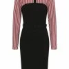 Collectif Zelda Striped 60's Pencil Black White Red -Smashed Lemons shop collectif AW200724A zelda dress blk red wht 0 1024x1024