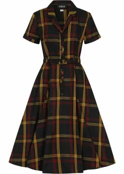Collectif Caterina Giles Check 50's Swing Dress Wine 10 Collectif Caterina Giles Check 50's Swing Dress Wine -Smashed Lemons shop collectif AW210811A caterina giles swing dress wine 0 c0b9fa4d da11 4c1e 8b4b 87fc26aa0f89 1024x1024
