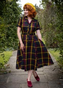 Collectif Caterina Giles Check 50's Swing Dress Wine 12 Collectif Caterina Giles Check 50's Swing Dress Wine -Smashed Lemons shop collectif AW210811A caterina giles swing dress wine 4 dac46f2b 0c8c 4a23 99de f97e6db06498 1024x1024