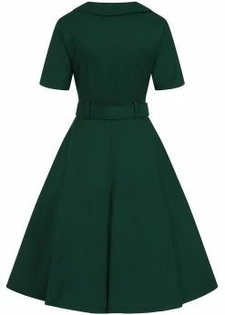 Collectif Ann Harrad 50's Swing Dress Green -Smashed Lemons shop collectif AW210813A ann harrad swing dress grn 1 1024x1024