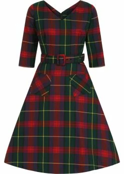 Collectif Cerere Etude Check 40's Swing Dress Multi
