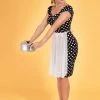 Collectif Dolores Polkadot 50's Pencil Dress Black 1 Collectif Dolores Polkadot 50's Pencil Dress Black -Smashed Lemons shop collectif C556988 dolores polka pencil dress blk 1 1024x1024