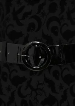 Collectif June Halloweenia 50's Swing Dress Black -Smashed Lemons shop collectif DS AW220844A june halloweenia swing dress blk 3 1024x1024