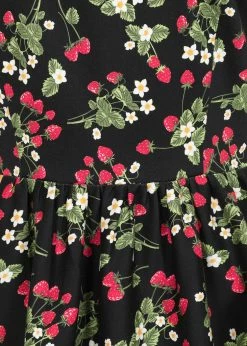 Collectif Demira Wild Strawberries 50's Swing Dress Black 9 Collectif Demira Wild Strawberries 50's Swing Dress Black -Smashed Lemons shop collectif DS SS220816A demira wild strawberries swing dress blk 2 1024x1024