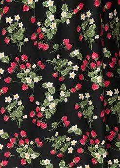 Collectif Demira Wild Strawberries 50's Swing Dress Black 7 Collectif Demira Wild Strawberries 50's Swing Dress Black -Smashed Lemons shop collectif DS SS220816A demira wild strawberries swing dress blk 3 1024x1024