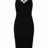 Collectif Dorcas Velvet 80's Pencil Dress Black -Smashed Lemons shop collectif SS210716A dorcas velvet pencil dress blk 0 1024x1024