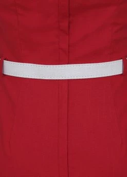 Collectif Dorabella 50's Pencil Dress Red -Smashed Lemons shop collectif SS210725A dorabella pencil dress rd 3 1024x1024