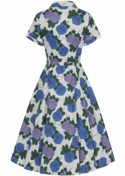 Collectif Caterina Vintage Hortensia 50's Swing Dress White -Smashed Lemons shop collectif SS210823D caterina hortensia swing dress wht 1 59afe469 d53f 4b11 b5df dd5693068286 1024x1024