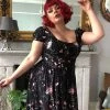 Collectif Carmen Tipsy Elephants 50's Swing Dress Black -Smashed Lemons shop collectif SS210830B carmen tipsy elephants dress blk 4 1024x1024