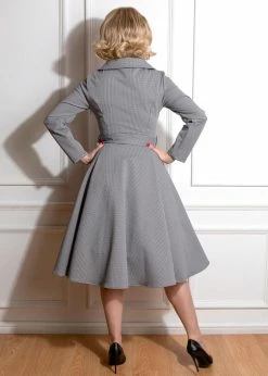 Hearts & Roses Mae Houndstooth 50's Swing Dress Black White -Smashed Lemons shop hearts roses 472 mae houndstooth swing dress blk wt 1 1024x1024