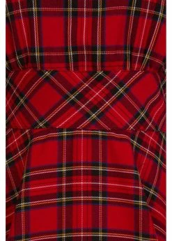 Hell Bunny Irvine Tartan 50's Swing Dress Red -Smashed Lemons shop hell bunny 4823 irvine 50 dress red 4 1024x1024