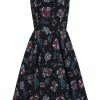 Hell Bunny Poseidon 50's Swing Dress Black