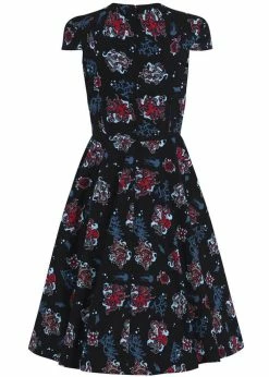 Hell Bunny Poseidon 50's Swing Dress Black -Smashed Lemons shop hell bunny HLB40000 poseidon dress blk 5 7ea7b752 cf44 4557 b314 418fe652b484 1024x1024