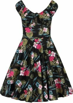 Hell Bunny Noa Noa Tiki 50's Mid Swing Dress Black -Smashed Lemons shop hell bunny HLB40081 noa noa swing dress blk 6 f8cee9f3 98e2 4579 b358 beade36ce5a8 1024x1024