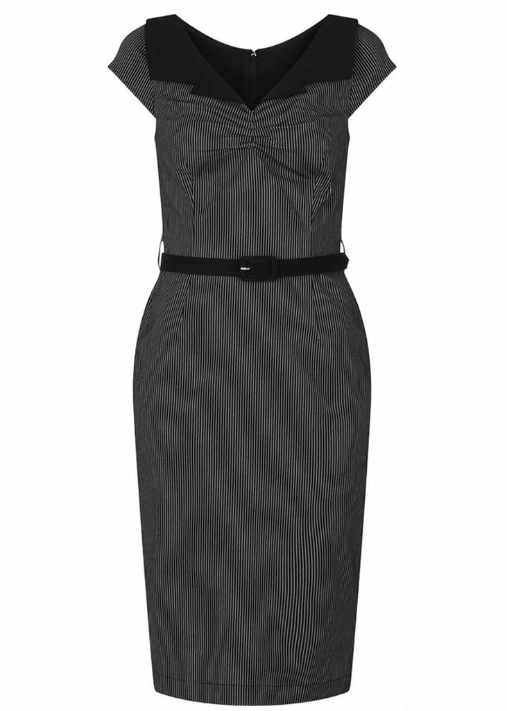 Hell Bunny Jack Bat 50's Pencil Dress Black 3 Hell Bunny Jack Bat 50's Pencil Dress Black