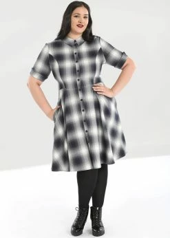 Hell Bunny Eddystone 50's Mid Swing Dress Grey -Smashed Lemons shop hell bunny HLB40126 eddystone dress grey 3 0059cd2d 2355 4984 b4a6 55545b1d8167 1024x1024