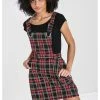 Hell Bunny Clash Tartan Pinafore 60's Dress Red 2 Hell Bunny Clash Tartan Pinafore 60's Dress Red -Smashed Lemons shop hell bunny HLB40140 clash pinafore dress red 0 1024x1024