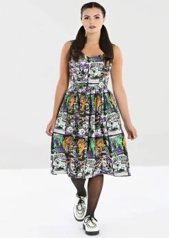 Hell Bunny Be Afraid Halloween 50's Swing Dress Multi -Smashed Lemons shop hell bunny HLB40149 be afraid swing dress mul 2 e7c412b2 bd17 411d a3ff b0524a79d6f4 1024x1024
