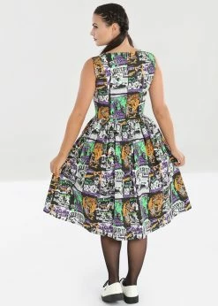 Hell Bunny Be Afraid Halloween 50's Swing Dress Multi -Smashed Lemons shop hell bunny HLB40149 be afraid swing dress mul 3 5a466a39 bba3 42c4 8671 302343271995 1024x1024