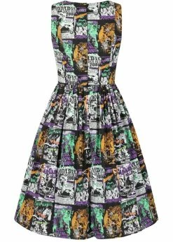 Hell Bunny Be Afraid Halloween 50's Swing Dress Multi -Smashed Lemons shop hell bunny HLB40149 be afraid swing dress mul 6 ecc755b5 34e0 416a 809a df1d51c9ea13 1024x1024