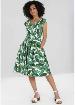 Hell Bunny Rainforest 50's Swing Dress Ivory -Smashed Lemons shop hell bunny HLB40172 rainforest swing dress ivo 3 57f7a45e 3a54 40eb 866b 02eefff6215e 1024x1024