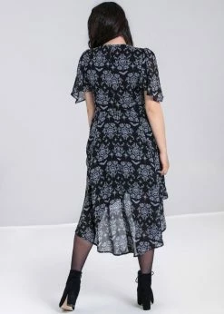 Hell Bunny Lost Whispers 70's Dress Black -Smashed Lemons shop hell bunny HLB40189 lost whispers dress blk 3 1024x1024