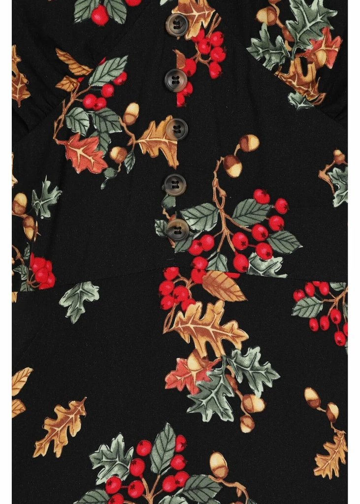 Hell Bunny Aurelia Mid 40's A-Line Dress Black 5 Hell Bunny Aurelia Mid 40's A-Line Dress Black - Image 3