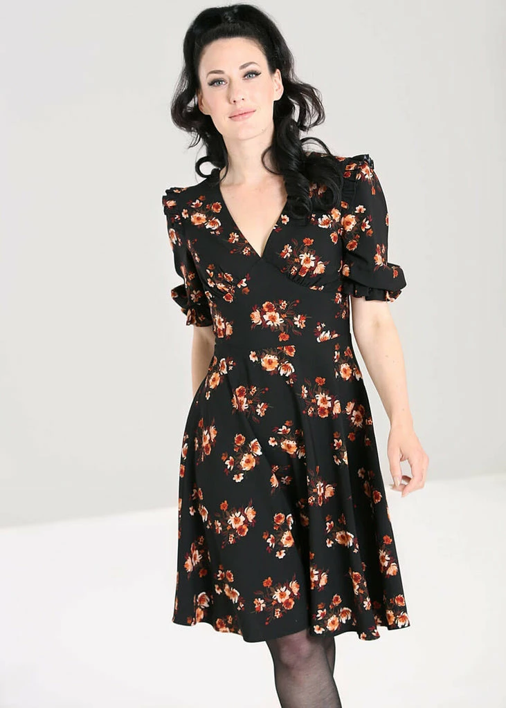 Hell Bunny Orla 40's Dress Black 4 Hell Bunny Orla 40's Dress Black - Image 2