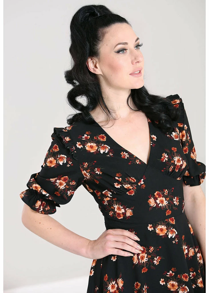 Hell Bunny Orla 40's Dress Black 7 Hell Bunny Orla 40's Dress Black - Image 5