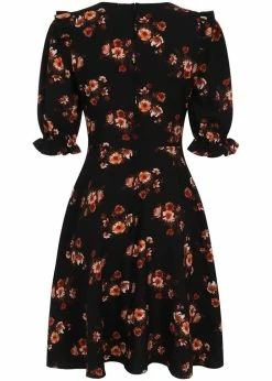 Hell Bunny Orla 40's Dress Black 11 Hell Bunny Orla 40's Dress Black -Smashed Lemons shop hell bunny HLB40219 orla dress blk 8 1024x1024