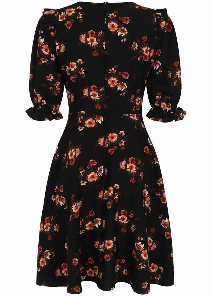 Hell Bunny Orla 40's Dress Black 6 Hell Bunny Orla 40's Dress Black - Image 4