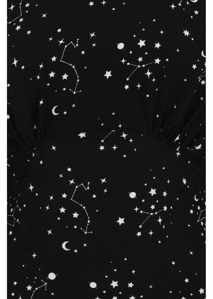 Hell Bunny Zodiac 70's Maxi Dress Black 5 Hell Bunny Zodiac 70's Maxi Dress Black - Image 3