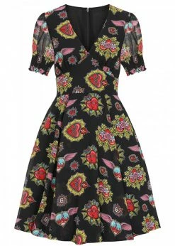 Hell Bunny Amias Sacred Heart 60's Dress Black 10 Hell Bunny Amias Sacred Heart 60's Dress Black -Smashed Lemons shop hell bunny HLB40225 amias mid dress blk 4 91ca5e28 0fe8 4e0d 9987 329d68e14ef1 1024x1024