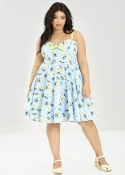 Hell Bunny Daisy 50's Swing Dress Blue 13 Hell Bunny Daisy 50's Swing Dress Blue -Smashed Lemons shop hell bunny HLB40227 daisy mid swing dress blue 6 1024x1024