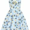 Hell Bunny Daisy 50's Swing Dress Blue 1 Hell Bunny Daisy 50's Swing Dress Blue -Smashed Lemons shop hell bunny HLB40227 daisy mid swing dress blue 8 1024x1024